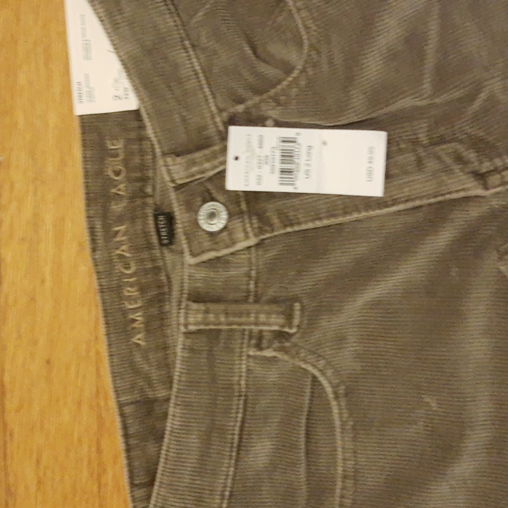 NWT American Eagle Outfitters Stretch Corduroy Pants in Light Green Size 26 - Picture 4 of 4